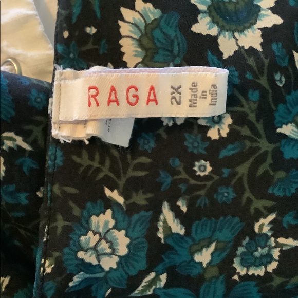 RAGA Eloise Jumpsuit Floral Green 2X - Picture 3 of 7